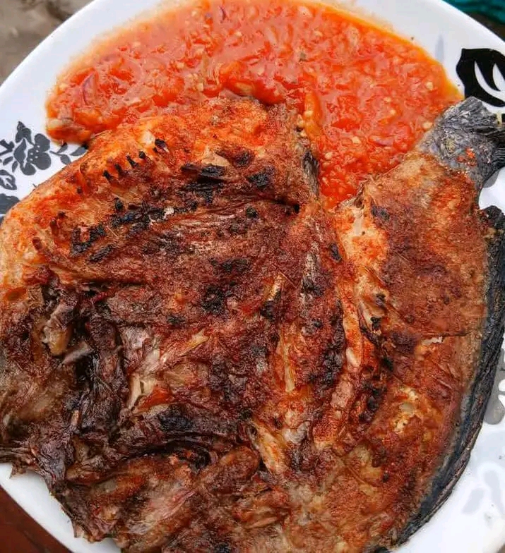 Fried Fish with Tomato Relish
